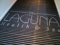 Grime Grabber Logo Mat Laguna Spa (Puma Floors)